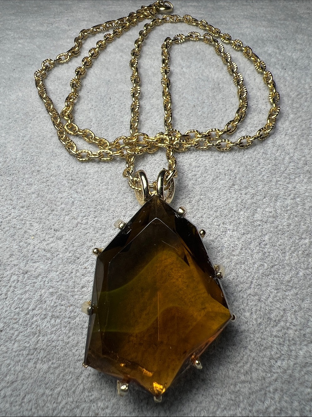 80s Vintage Crystal Necklace 24”